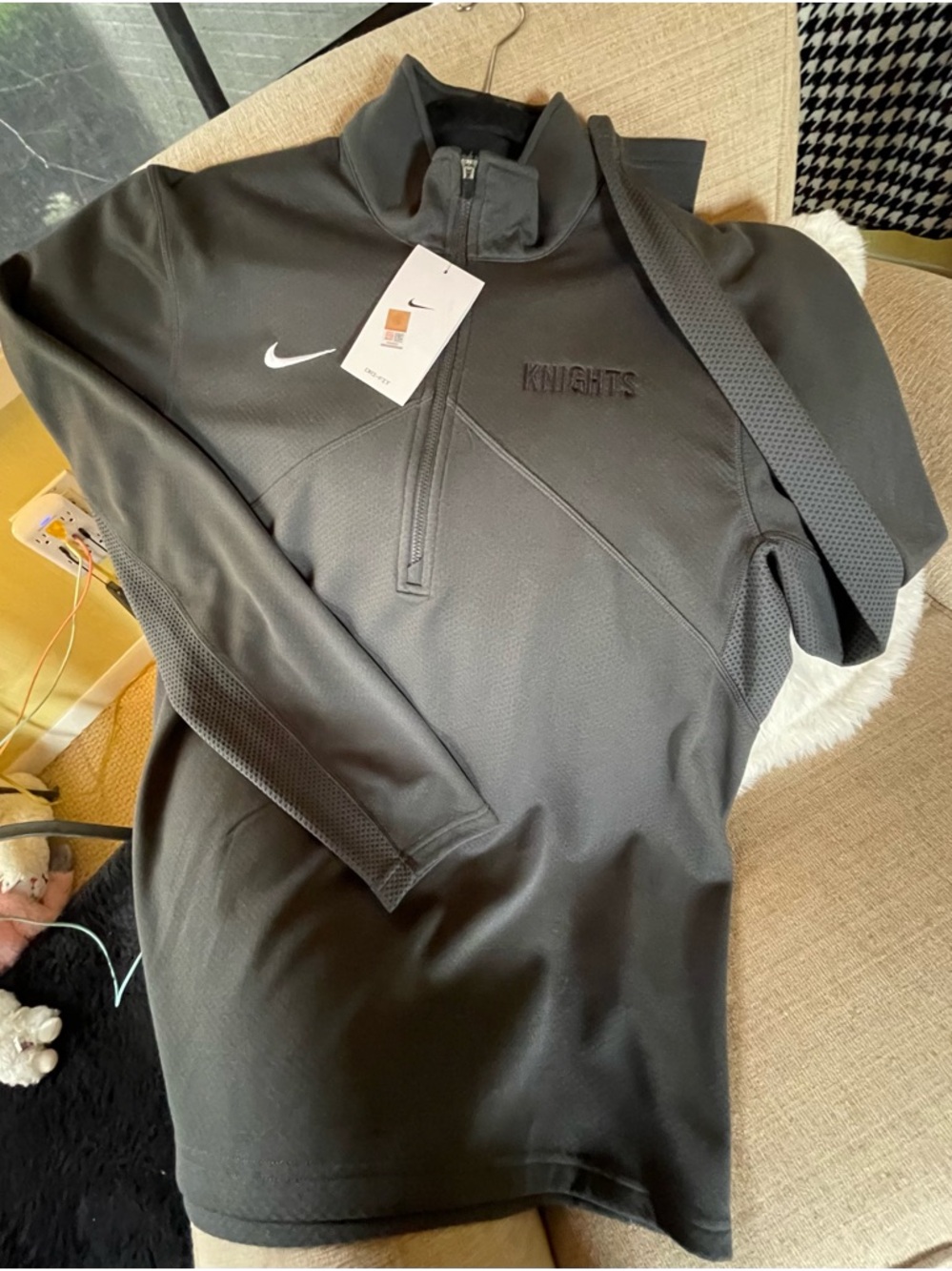 Nike Black Dri-FIT 'Wartburg Knights' Athletic Quarter-Zip